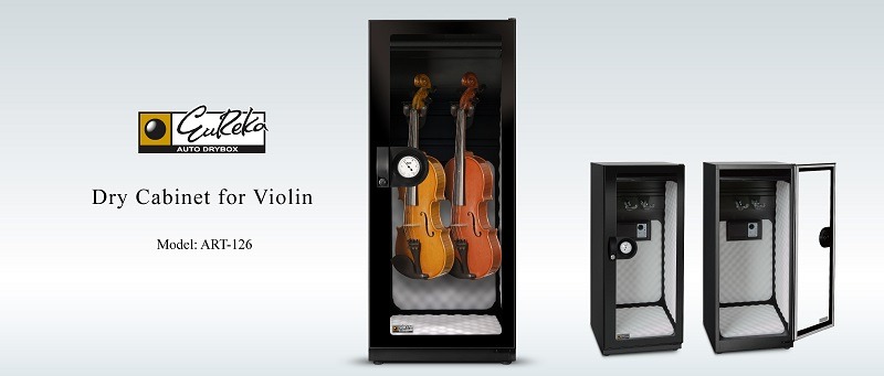 Protecting Violins in Eureka Dry Tech's ART-126P Auto Dry Cabinet