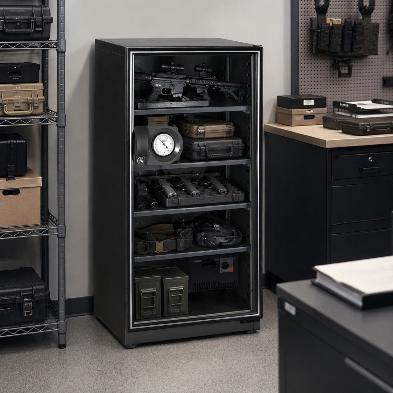 Military & Law Enforcement Humidity Controlled Dry Storage Cabinet