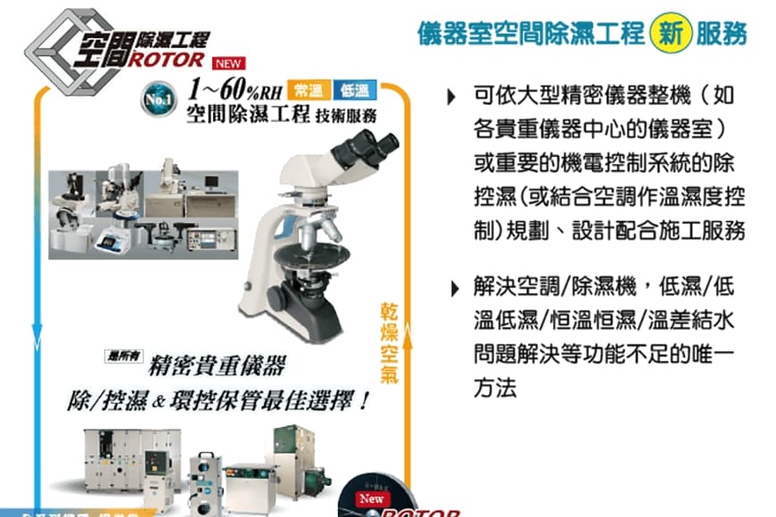 精密研發分析儀器濕害&解決
