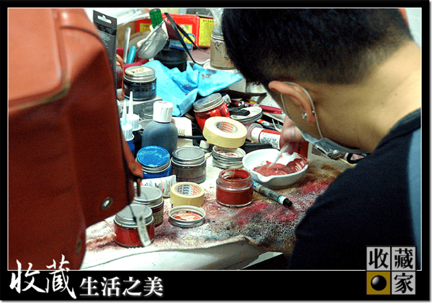 皮革染色