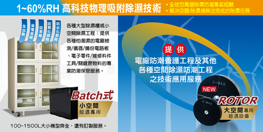 發電廠在歲休保養或因故關廢封存時，更需要安裝DST除濕輪解決潮濕、銹蝕問題