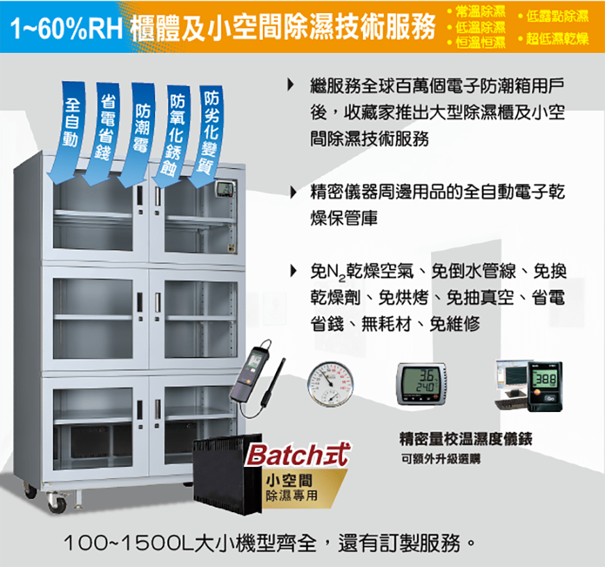 台灣防潮科技大空間除濕工程和工業防潮箱，提供常溫除濕、恆溫恆濕、低露點除濕&hellip;技術服務