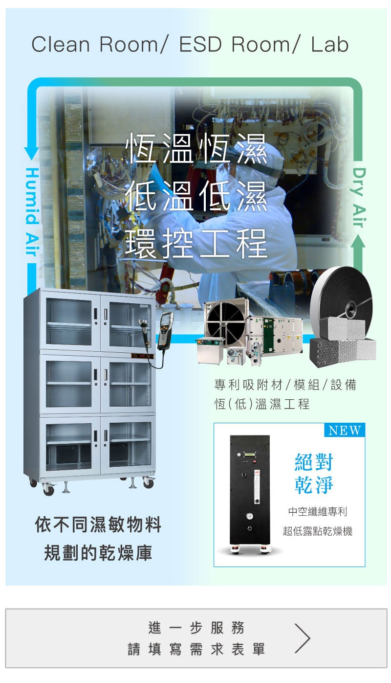 clean room, ESD room,恆溫恆濕低溫低濕環控工程技術服務案例