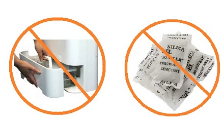 Eureka does not require emptying of water tank or replacement of desiccant packs Eureka does not require emptying of water tank or replacement of desiccant packs