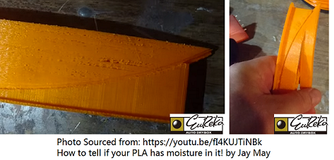 How to tell if your PLA has moisture in it! by Jay May How to tell if your PLA has moisture in it! by Jay May