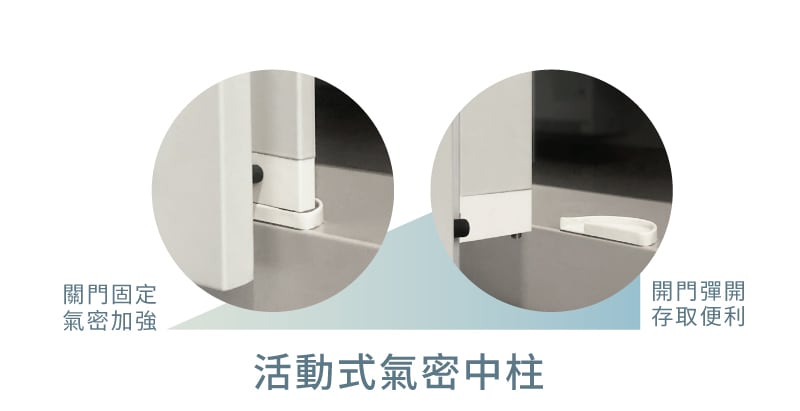 活動式氣密中柱，可靈活收納大型物件