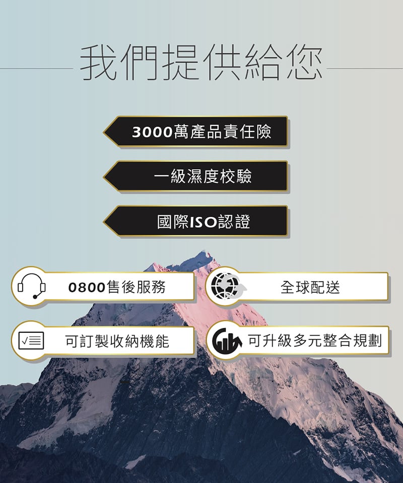 收藏家全系列產品提供國際ISO品質,3000萬產品責任險,可全球配送
